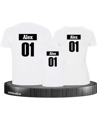 Familienlook Set für Mama Papa und Kind