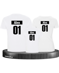 Familienlook Set für Mama Papa und Kind