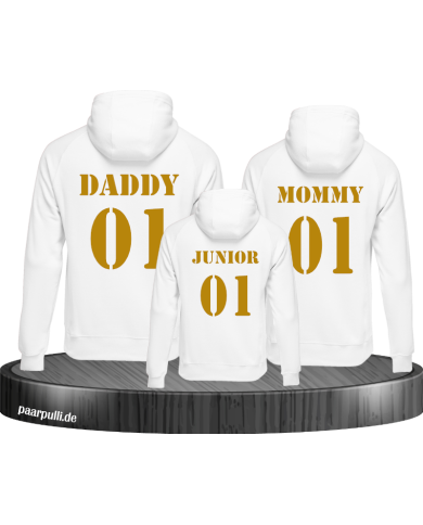 mommy daddy junior family weiß gold mommy daddy junior family weiß gold