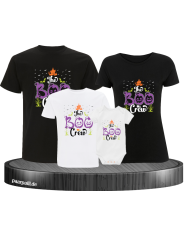 Boo Crew 4er Familienset T-Shirts mit  Babybody