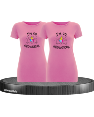 Meowgical - Best Friends T-Shirt Set rosa