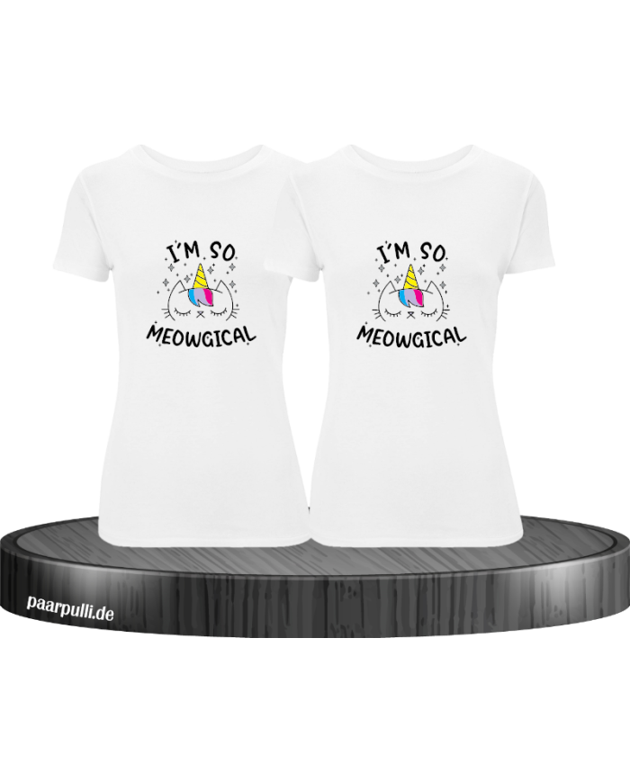 Meowgical - Best Friends T-Shirt Set weiß
