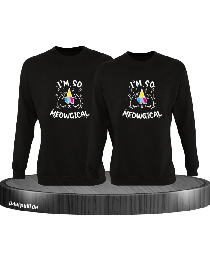 Meowgical Sweatshirt schwarz