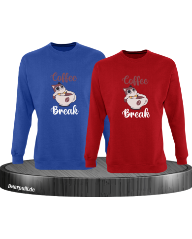 Coffee Break Sweatshirt blau Coffee Break Sweatshirt blau