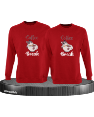 Coffee Break Sweatshirt rot