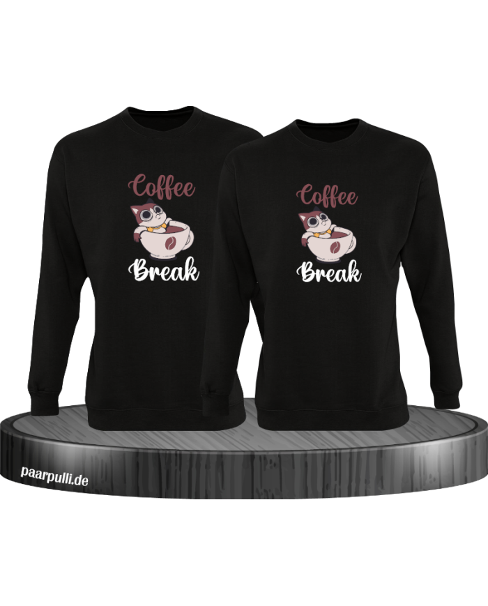 Coffee Break Sweatshirt schwarz