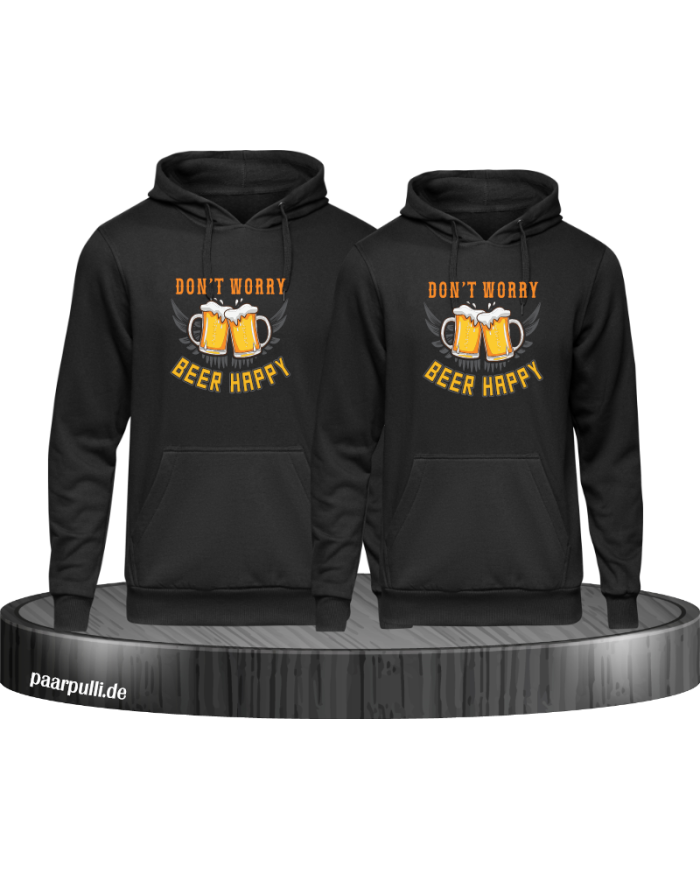 Beer Happy Hoodie schwarz