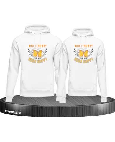 Beer Happy Hoodie weiß Beer Happy Hoodie weiß