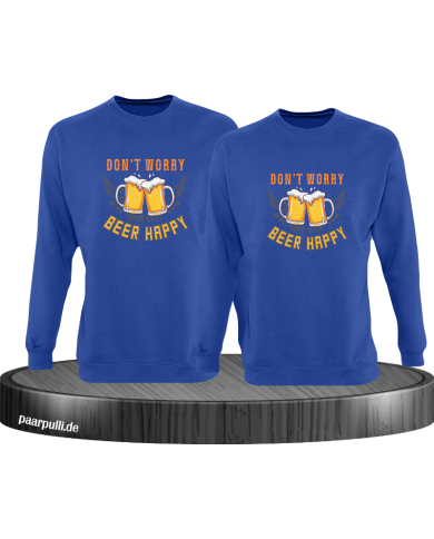 Beer Happy Sweatshirt blau Beer Happy Sweatshirt blau