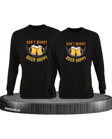Beer Happy Sweatshirt schwarz Beer Happy Sweatshirt schwarz