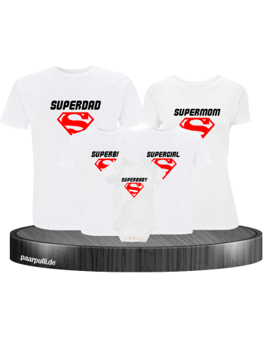 5er Set Superfamilie Familien Tshirts Set 5er Set Superfamilie Familien Tshirts Set