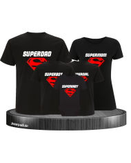 5er Set Superfamilie Familien Tshirts Set