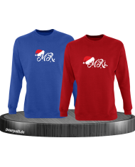 Mr. and Mrs. Sweatshirt blau rot