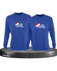 Mr. and Mrs. Sweatshirt blau