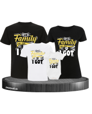 Ain't no Family like this one 4er Familienset T-Shirts mit  Babybody