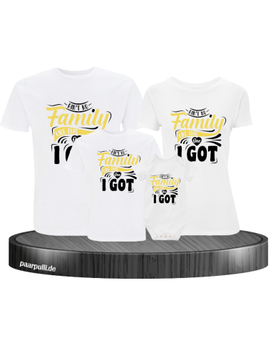 Ain't no Family like this one 4er Familienset T-Shirts mit  Babybody Ain't no Family like this one 4er Familienset T-Shirts mit  Babybody