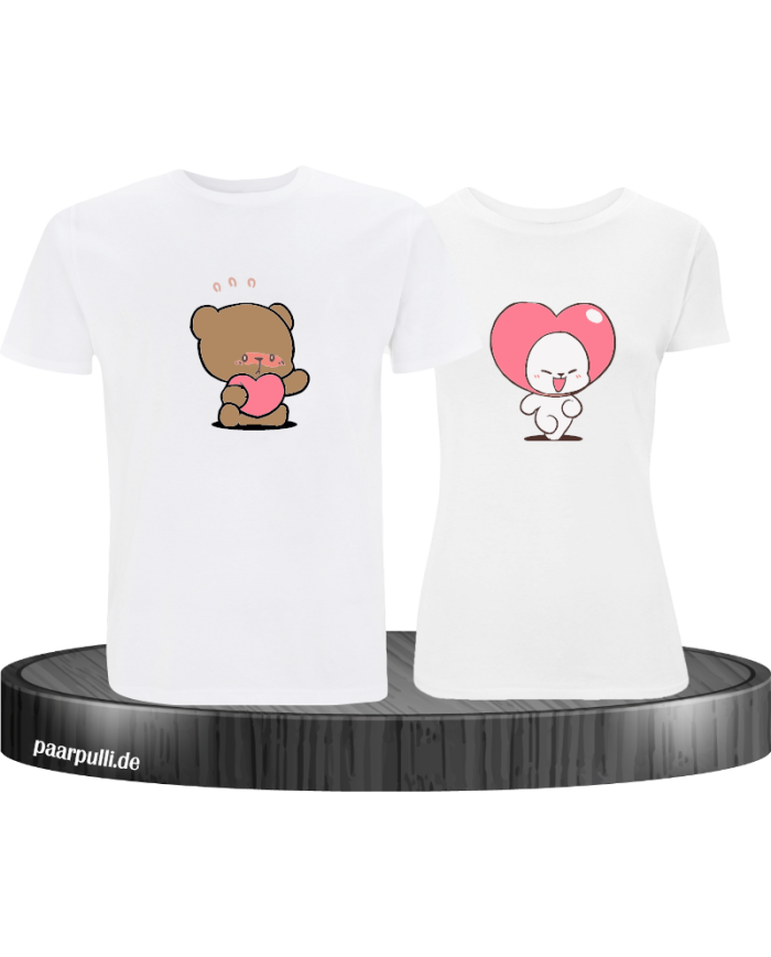 Milk and Mocha Herz T-Shirt