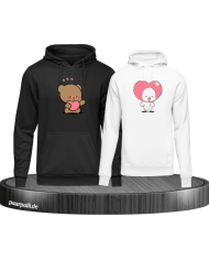Milk and Mocha Herz Hoodie