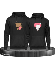 Milk and Mocha Herz Hoodie