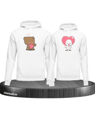 Milk and Mocha Herz Hoodie