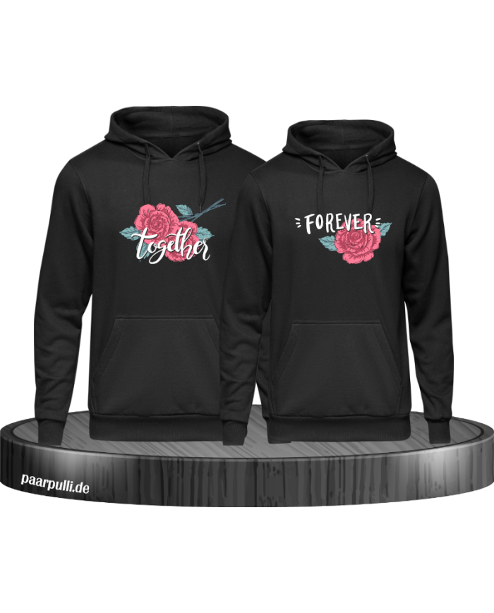 Together Forever Rose Hoodie