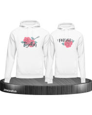 Together Forever Rose Hoodie
