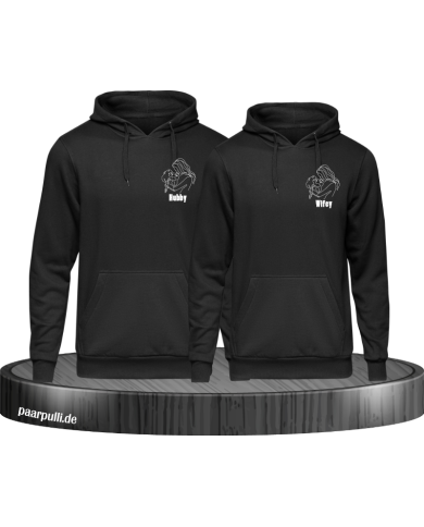 Hubby and Wifey Hoodie Hubby and Wifey Hoodie