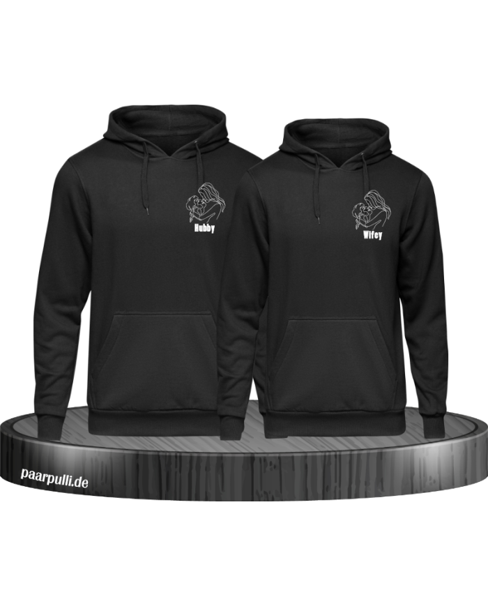 Hubby and Wifey Hoodie