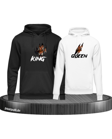Tiger Kind and Queen Hoodie Tiger Kind and Queen Hoodie