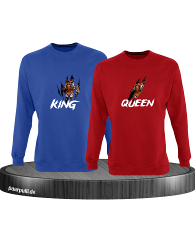 Tiger Kind and Queen Sweatshirt Tiger Kind and Queen Sweatshirt