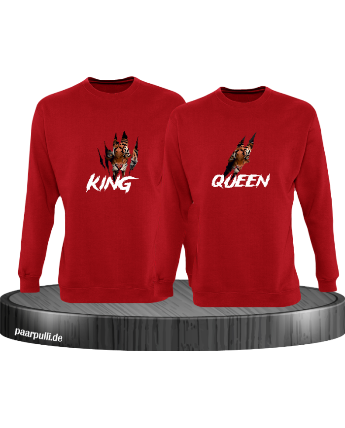 Tiger Kind and Queen Sweatshirt