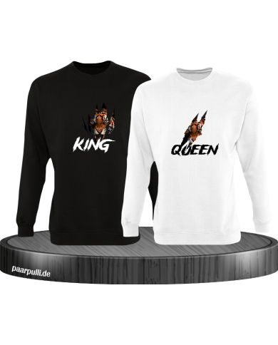 Tiger Kind and Queen Sweatshirt Tiger Kind and Queen Sweatshirt