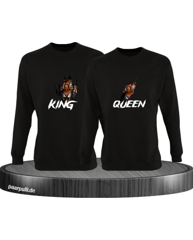 Tiger Kind and Queen Sweatshirt Tiger Kind and Queen Sweatshirt