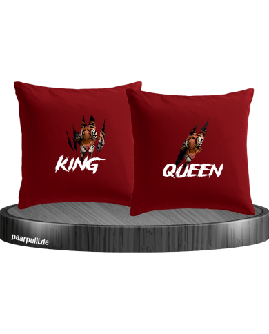 Tiger King and Queen Kissenbezüge Set Tiger King and Queen Kissenbezüge Set