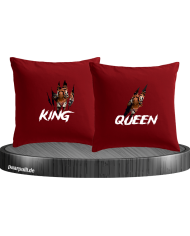 Tiger King and Queen Kissenbezüge Set