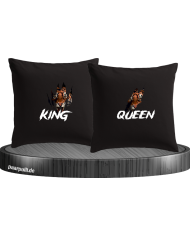 Tiger King and Queen Kissenbezüge Set