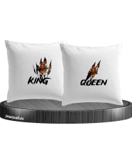 Tiger King and Queen Kissenbezüge Set