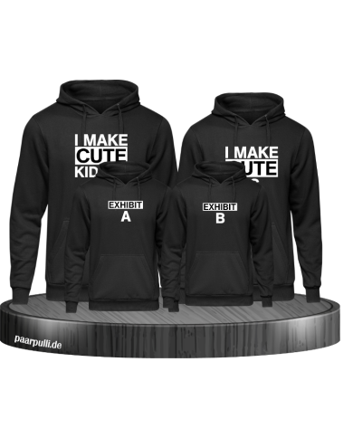 I make cute Kids Familienlook Hoodie I make cute Kids Familienlook Hoodie