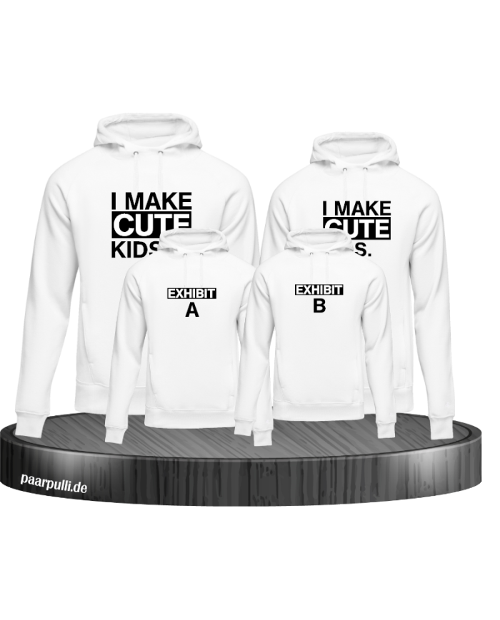 I make cute Kids Familienlook Hoodie
