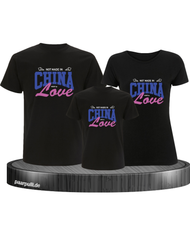 Not made in China made by Love Familienlook T-Shirts Not made in China made by Love Familienlook T-Shirts