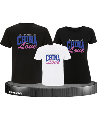 Not made in China made by Love Familienlook T-Shirts Not made in China made by Love Familienlook T-Shirts