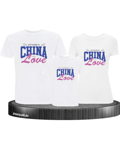 Not made in China made by Love Familienlook T-Shirts Not made in China made by Love Familienlook T-Shirts