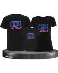 Not made in China made by Love 3er Familienset T-Shirts mit  Babybody