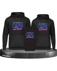 Not made in China made by Love 3er Familienlook Hoodies mit Baby Body