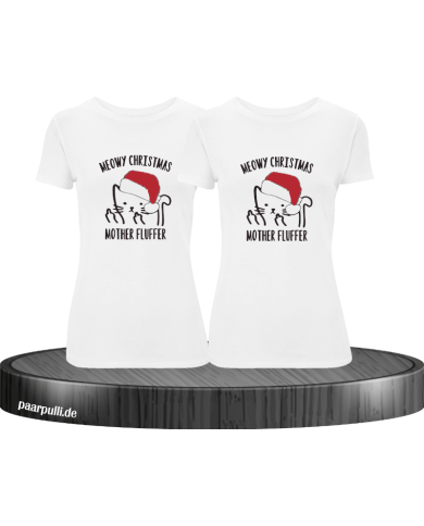 Meow Christmas - Best Friends T-Shirt Set Meow Christmas - Best Friends T-Shirt Set