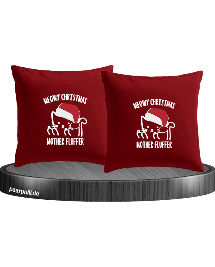 Meow Christmas Kissenbezüge Set