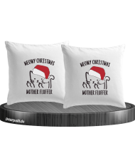 Meow Christmas Kissenbezüge Set
