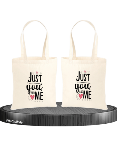 Just You and Me Jutebeutel Set Just You and Me Jutebeutel Set