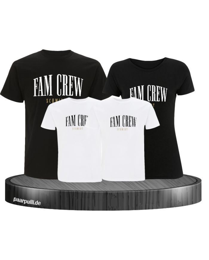 Fam Crew mit Wunschname Familienlook