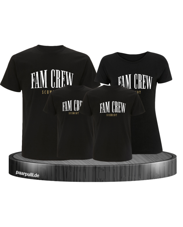 Fam Crew mit Wunschname Familienlook